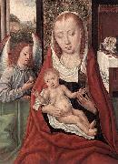 Master of the Legend of St. Lucy Virgin and Child with an Angel painting